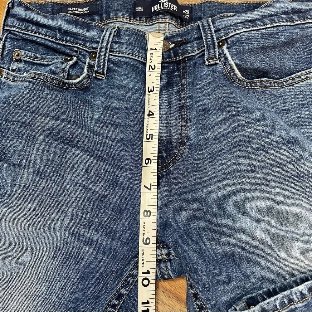 Hollister Slim Straight‎ Jeans Epic Flex 29x30 Blue Medium Wash 331D2254 - Picture 10 of 14